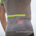 Mens Pro Contring Seamless Ciclismu di Ciclismo Jersey Jersey Manica